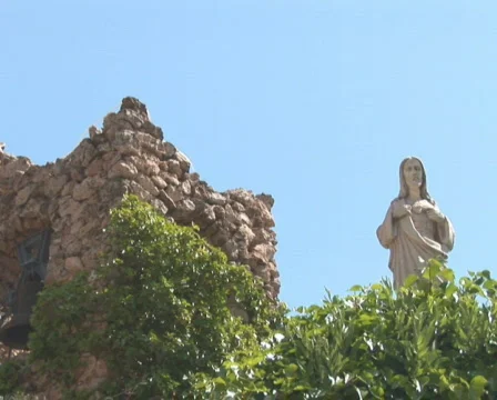 PAL: Holy statue tower Stock Footage 590526