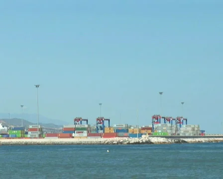 PAL: Port of Malaga Stock Footage 659760