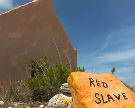 PAL: Red Slave Huts Stock Footage 355911