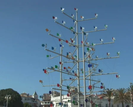 PAL: Windcatcher / weather vane Stock Footage 671146