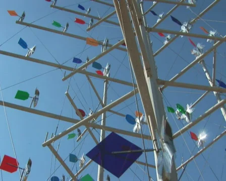 PAL: Windcatcher / weather vane Stock Footage 671150