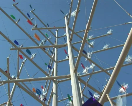 PAL: Windcatcher / weather vane Stock Footage 671526