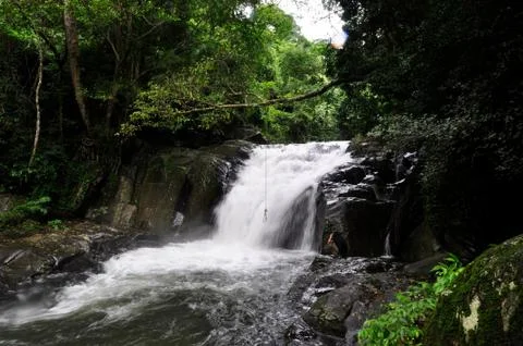 Pala-U Waterfall level 4 Stock Photos