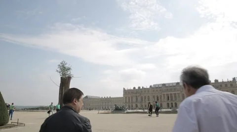 The Palace and Park complex of the Palace of Versailles. Stock Footage 44793942