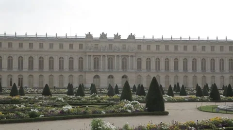 The Palace and Park complex of the Palace of Versailles. Stock Footage 44794217