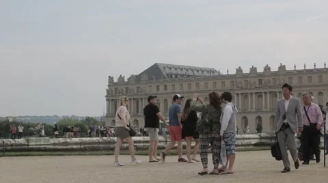 The Palace and Park complex of the Palace of Versailles. Stock Footage 44794364