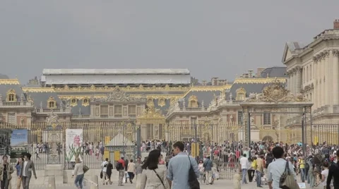 The Palace and Park complex of the Palace of Versailles. Stock Footage 44794510