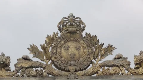 The Palace and Park complex of the Palace of Versailles. Stock Footage 44794593