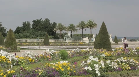 The Palace and Park complex of the Palace of Versailles. Stock Footage 44794663