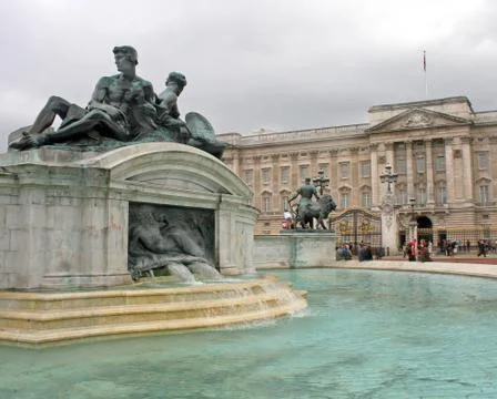 Palace and Statues Stock Photos