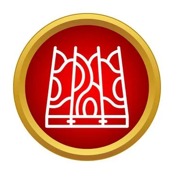 Palace of assembly chandigarh icon vector illustration concept Stock Illustration
