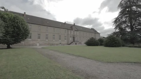 Palace backyard with silver clouds 스톡 동영상 146456958