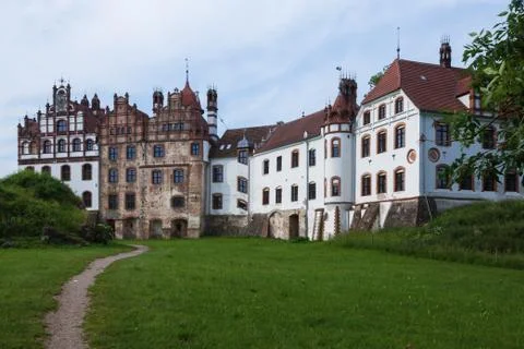 Palace Basedow in Germany Stock Photos