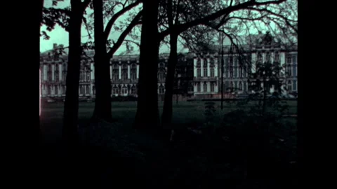 Palace Behind Trees Stock Footage 278350524