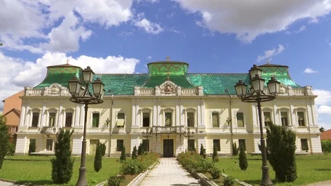 Palace of the Bishop time lapse Stock Footage 91327987