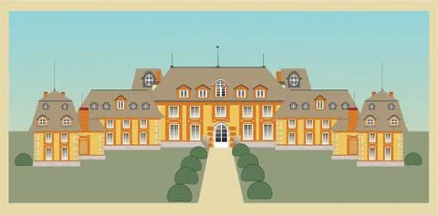 Palace, castle, vector Stock Illustration