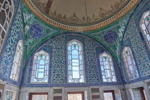 Palace ceiling decorations Stock Photos