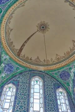 Palace ceiling decorations Foto stock