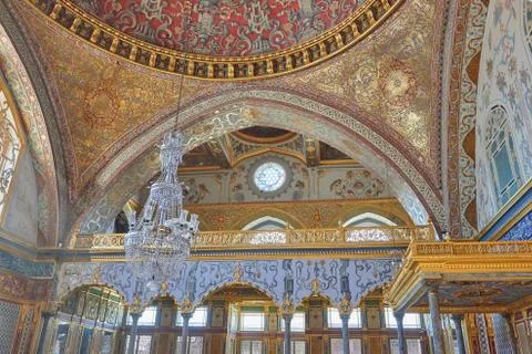 Palace ceiling decorations Stock Photos
