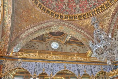 Palace ceiling decorations Stock Photos