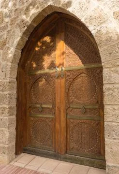 Palace of the Counts Cervellon arabic pattern Anna Valencia Spain three quarter Foto stock