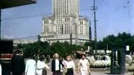 Palace Of Culture And Science Warsaw Poland 1970S Vintage Film Home Movie 4530 Stock Footage