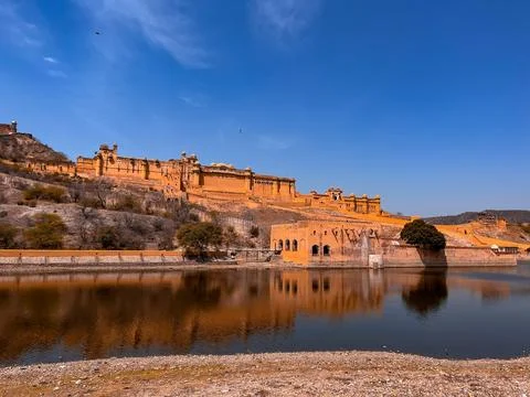 Palace in the desert Stock Photos