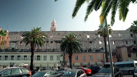 Palace of Diocletian in Split Croatia Video stock 201624475