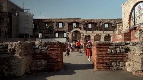 Palace of Diocletian in Split Croatia Stock Footage 201625373