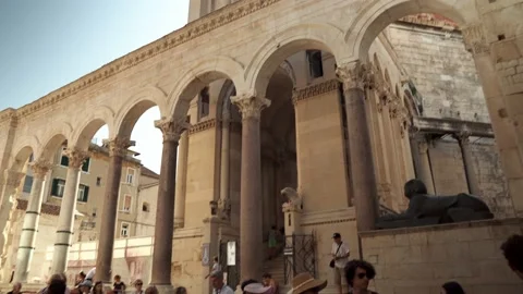 Palace of Diocletian in Split Croatia Stock Footage 201626360