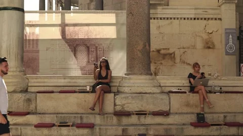 Palace of Diocletian in Split Croatia. Stock Footage 201626937