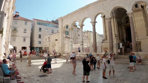 Palace of Diocletian in Split Croatia Stock Footage 201885274