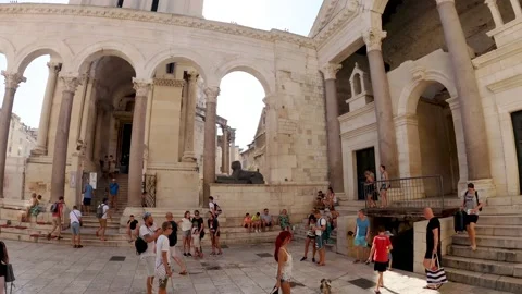 Palace of Diocletian in Split Croatia Stock Footage 201885291