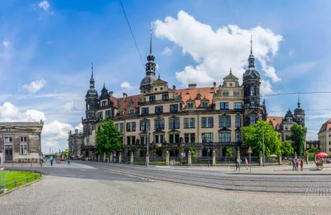 Palace in Dresden in Germany Stock Photos