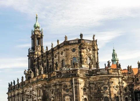 Palace in Dresden in Germany Stock Photos