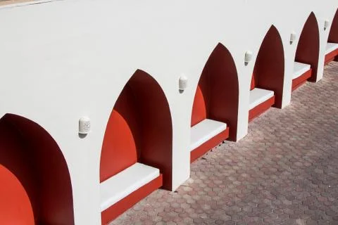 Palace facade of a arabic classical building Stock Photos