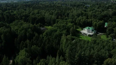 Palace in the forest Stockbeeldmateriaal 158703883