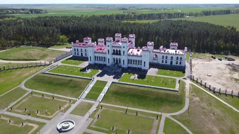 Palace in the forest Video stock 194492410