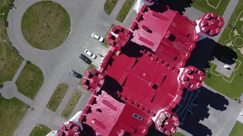 Palace in the forest Video stock 194494498