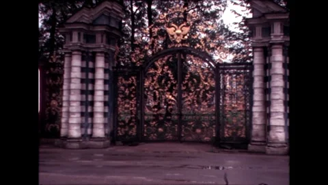 Palace Gate Perspective Stock Footage 278350507