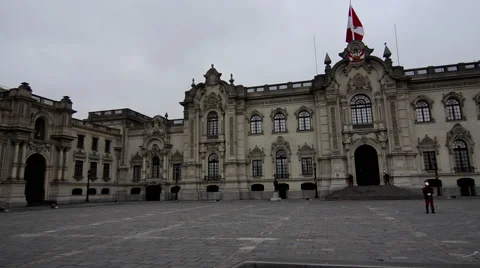 Palace of Goberment Peru Stock Footage 40069489