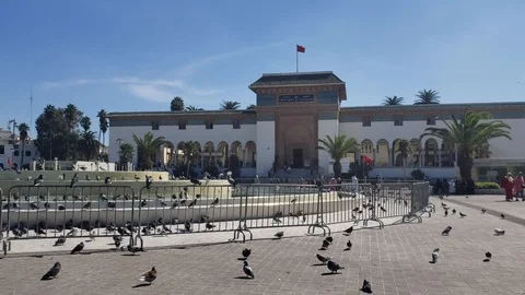 Palace of Justice on Mohammed V Square in Casablanca Stock Footage 117635998