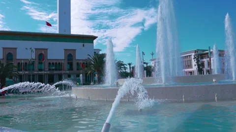 The Palace of Justice, Mohammed V Square, Casablanca Video stock 299575669