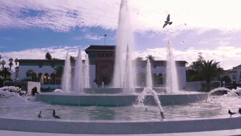 The Palace of Justice, Mohammed V Square, Casablanca Stock Footage 299575725