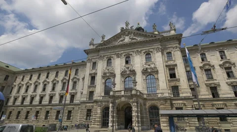 The Palace of Justice in Munich Stock Footage 54236862