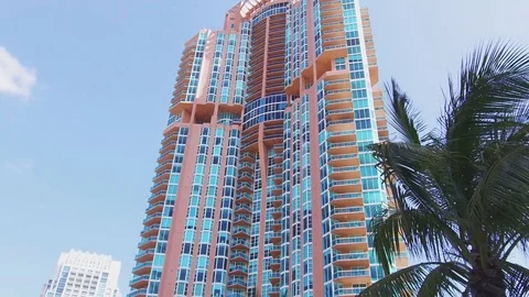 Palace in miami Stock Footage 74954987