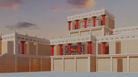 Palace from the Minoan era Stock Footage 300866963