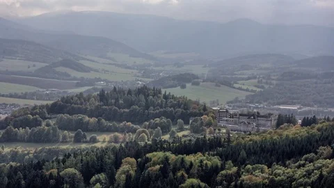 Palace In The Mountains Stock Footage 72337627