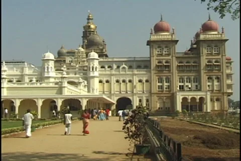 Palace of Mysore, India Video stock 8606807