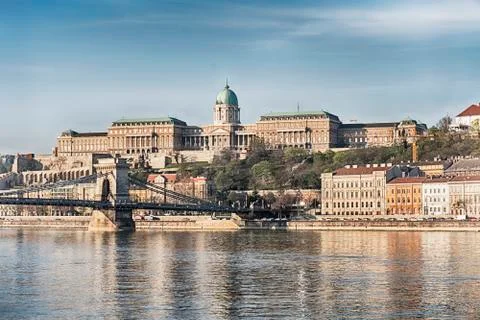 Palace Over The Danube Foto stock